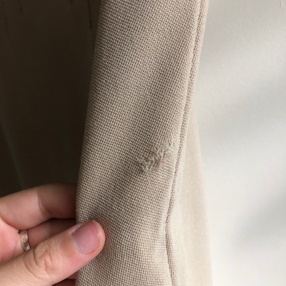 Valentino Vintage Tan Fitted Mini Dress Size 8 - Picture 7 of 15
